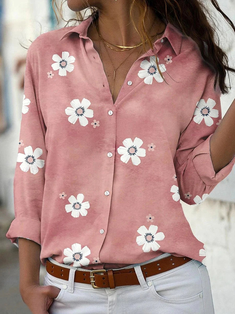 Camisa Elegante Manga Larga Mujer