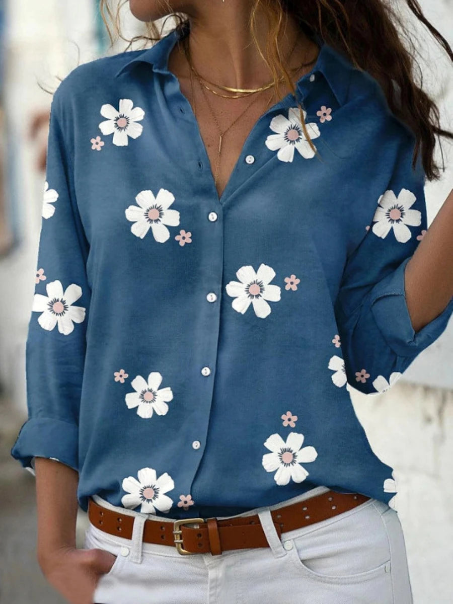 Camisa Elegante Manga Larga Mujer