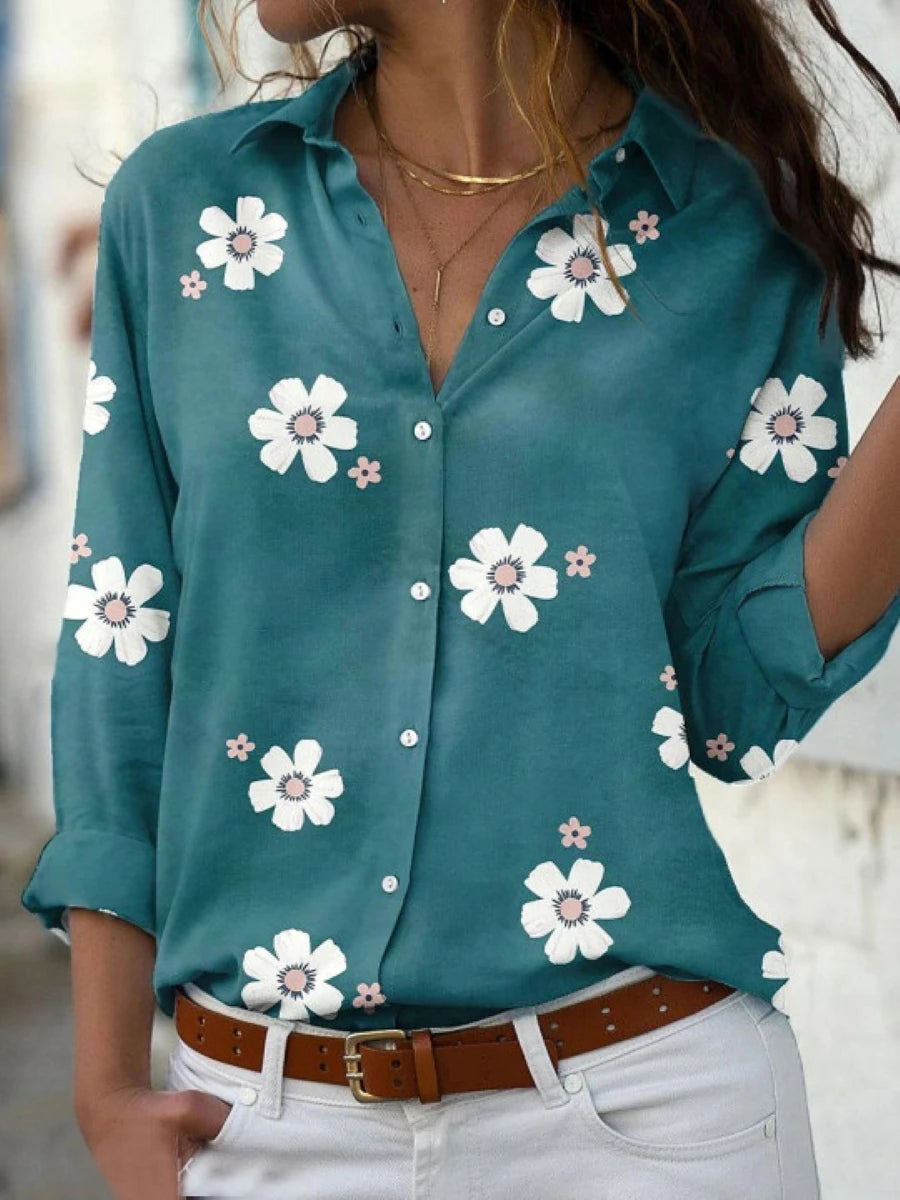 Camisa Elegante Manga Larga Mujer