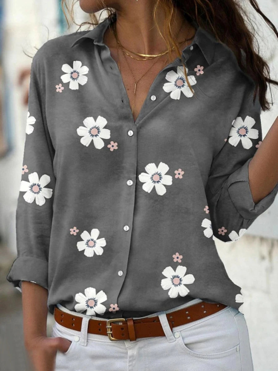 Camisa Elegante Manga Larga Mujer