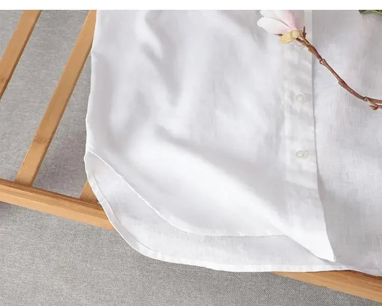 Camisa Gasa Hombre Coreana Manga Larga