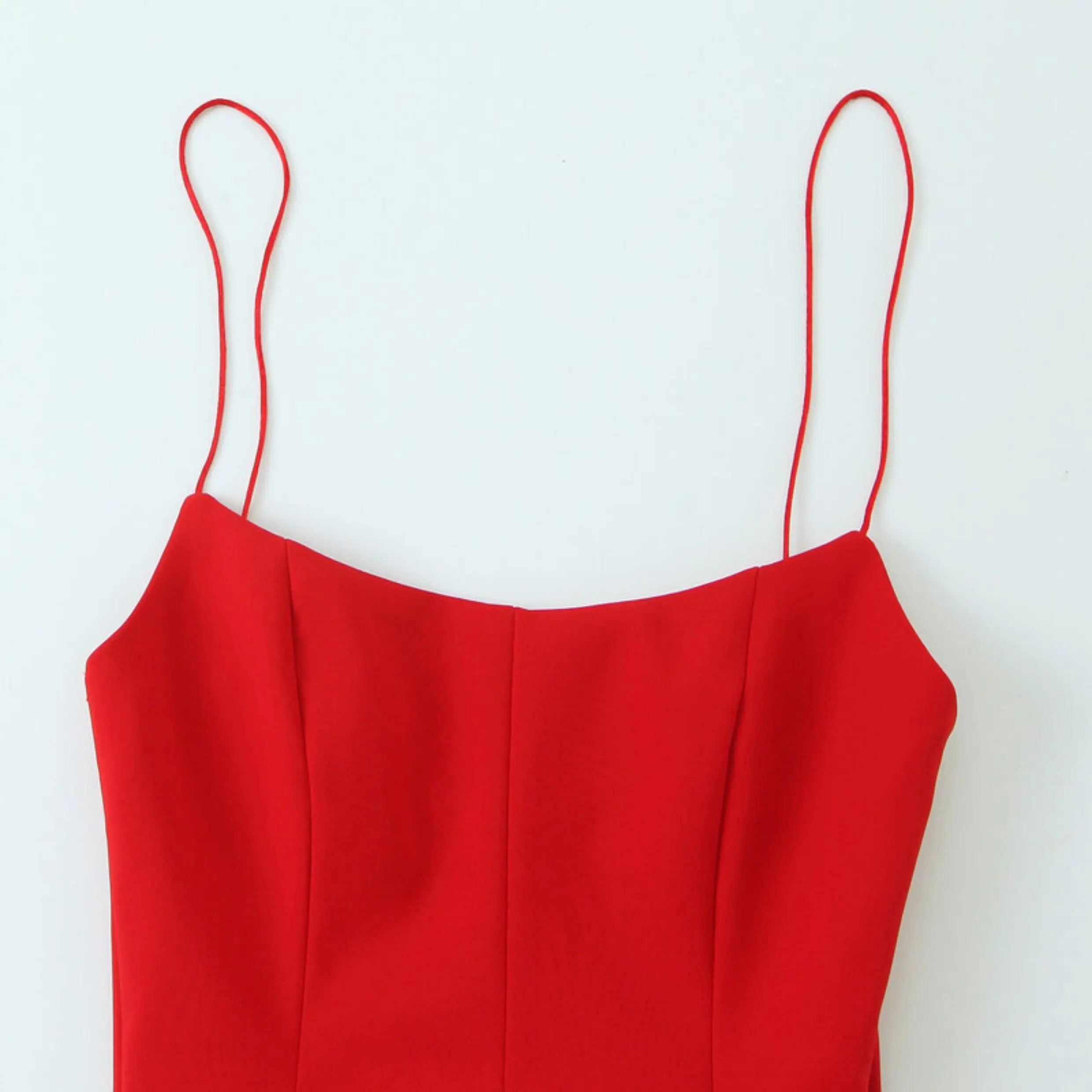 Top Corto Sin Espalda Elástico Ajustado