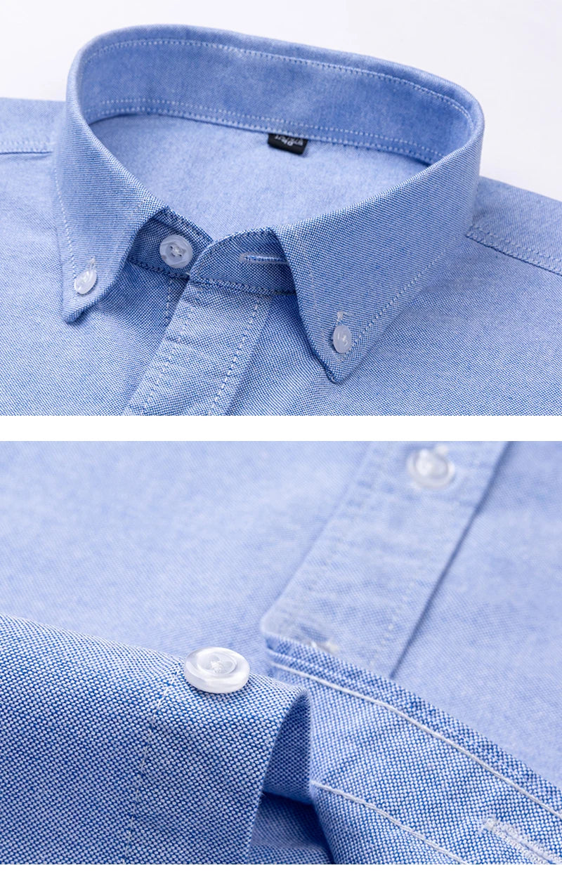 Camisa Oxford Algodón Hombre Formal