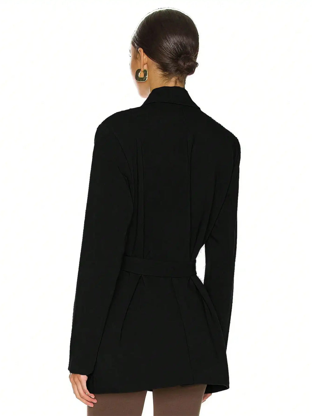 Blazer Mujer Cinturón Elegante