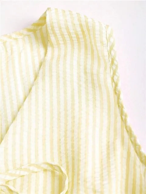 Conjunto Casual Rayas Verano Chaleco Pantalones