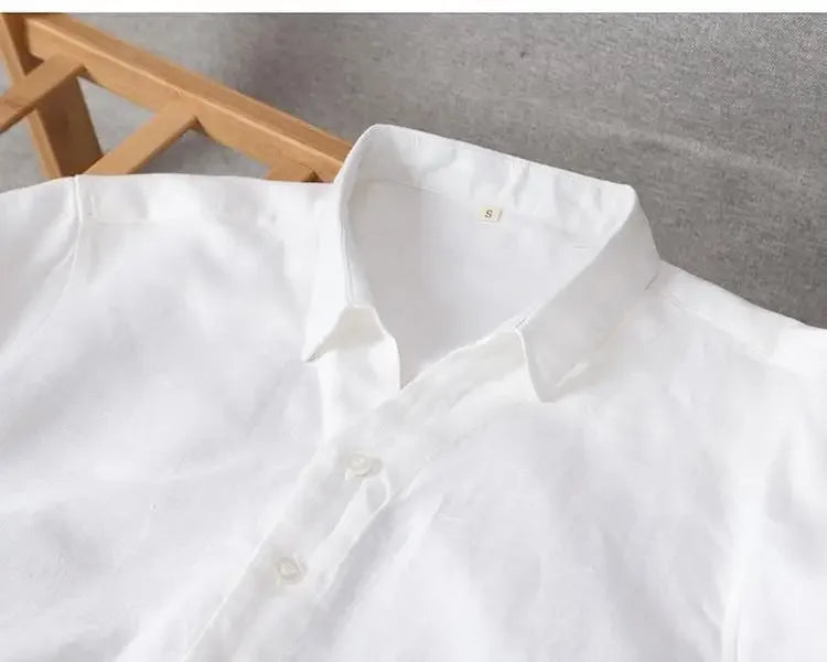 Camisa Gasa Hombre Coreana Manga Larga