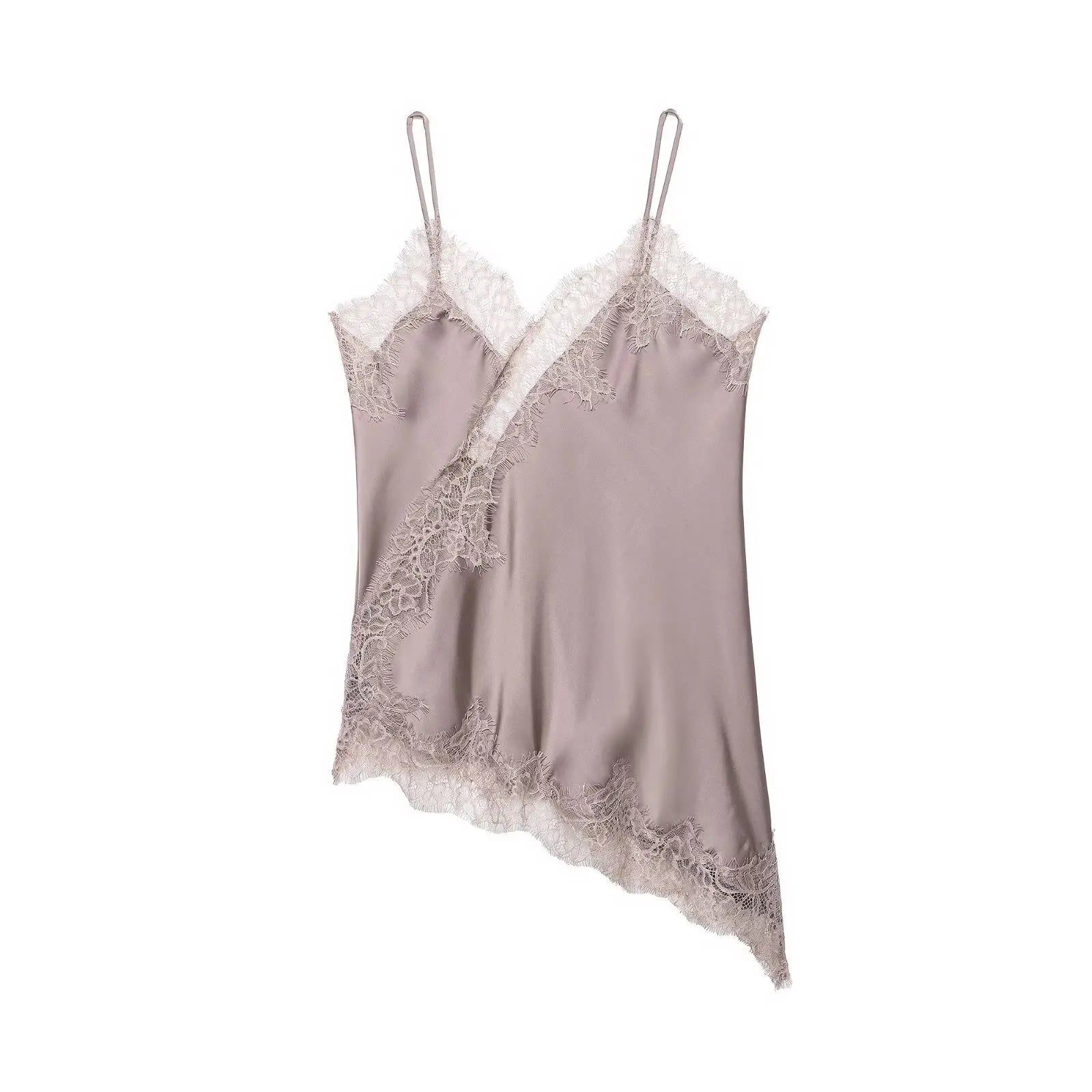 Top Corto Encaje Sexy Espalda Descubierta