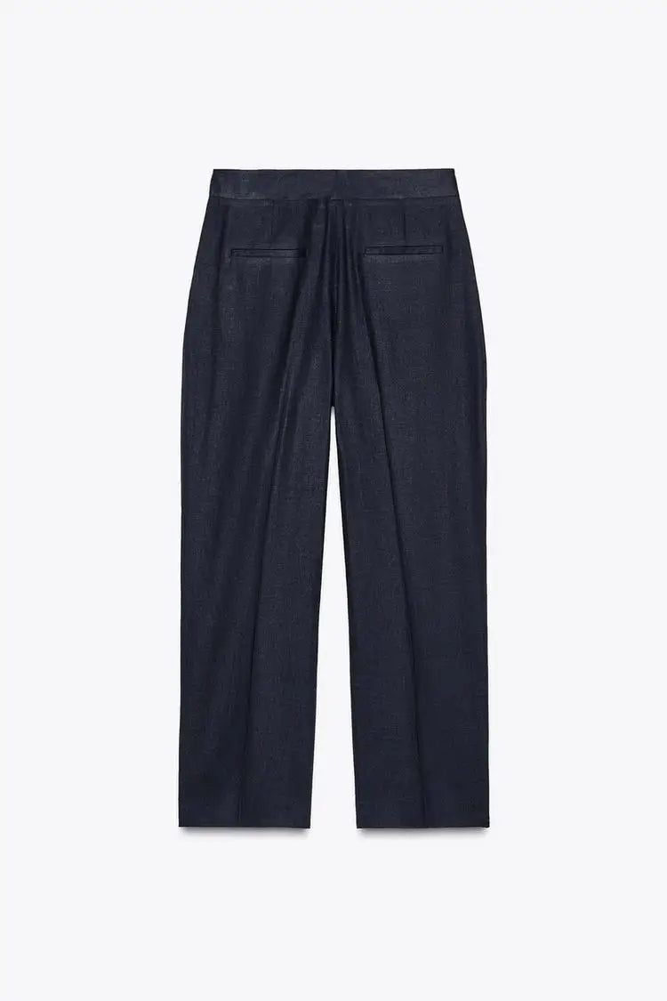 Conjunto Chaqueta Lino Pantalones Casual