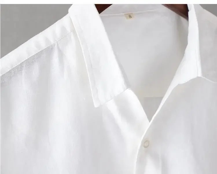 Camisa Gasa Hombre Coreana Manga Larga