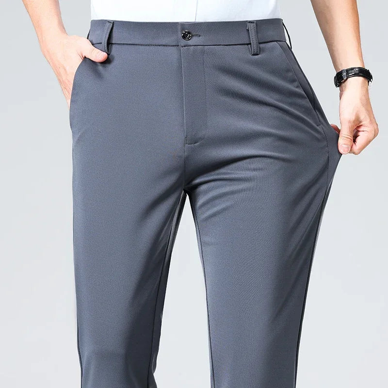 Pantalones Traje Hombre Elásticos