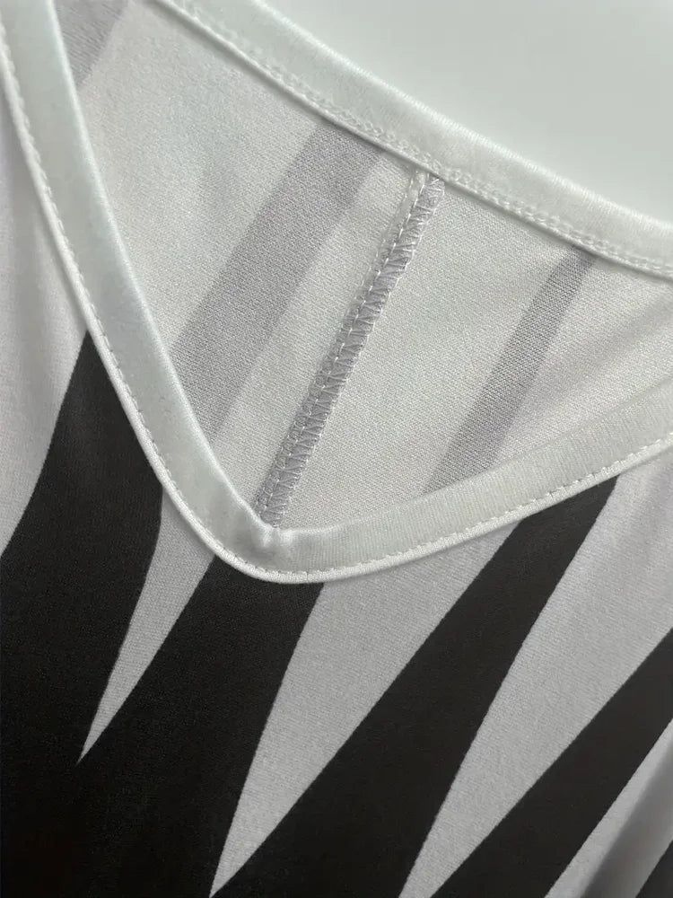 Vestido Largo Estampado Abstracto Tirantes