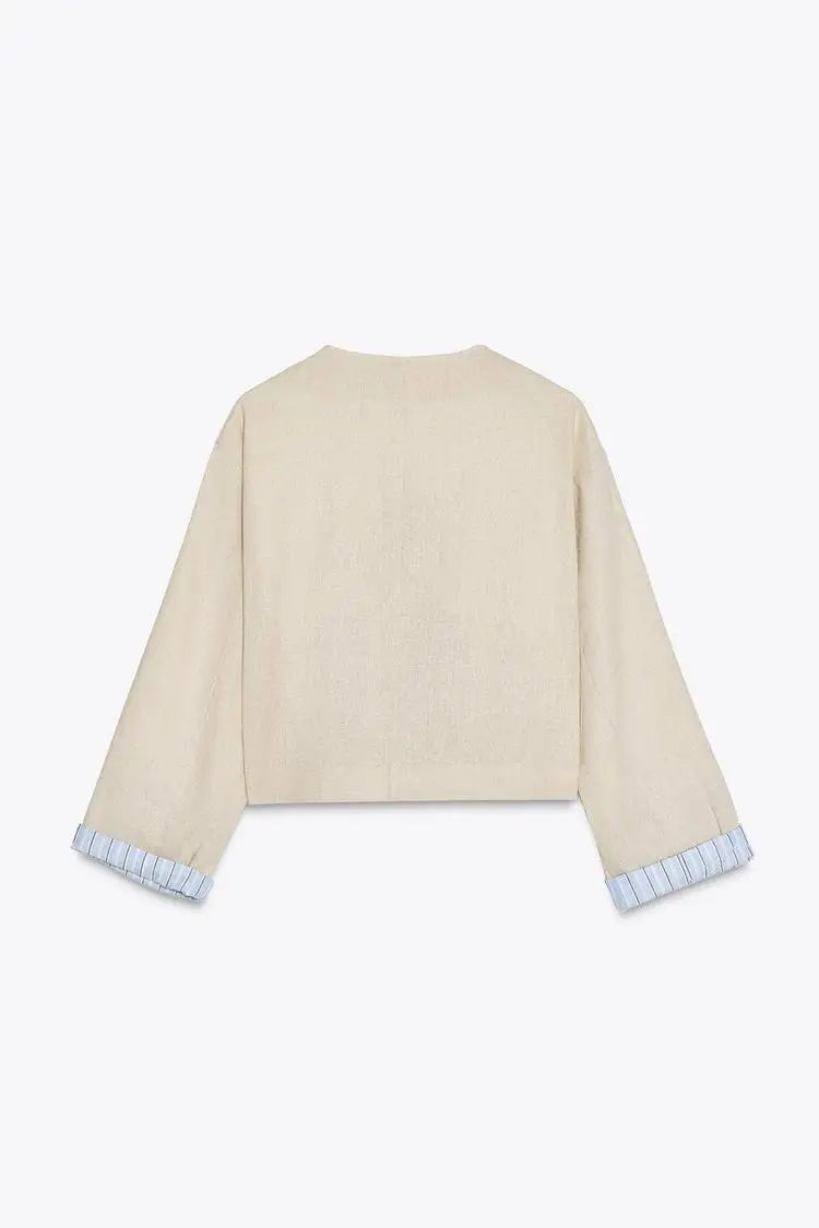 Conjunto Chaqueta Lino Pantalones Casual