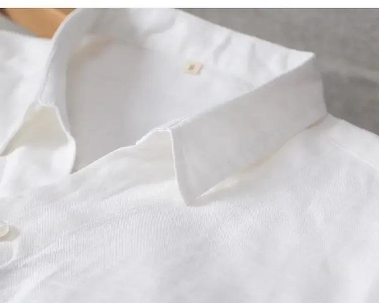 Camisa Gasa Hombre Coreana Manga Larga