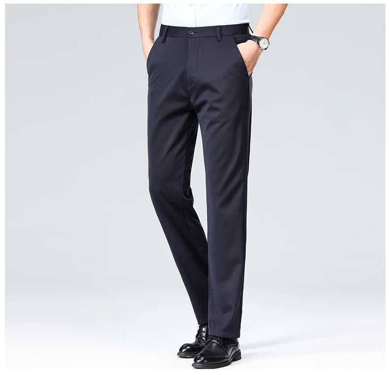 Pantalones Traje Hombre Elásticos