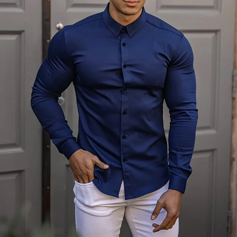 Camisa Manga Larga Hombre Negocios