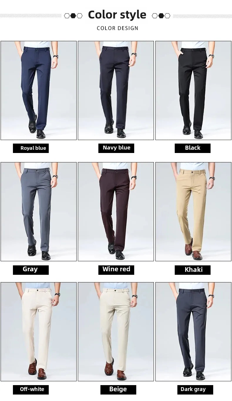 Pantalones Traje Hombre Elásticos