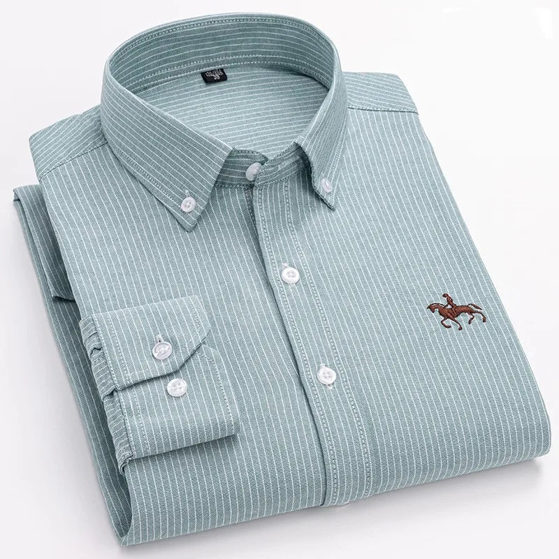 Camisa Oxford Algodón Hombre Formal