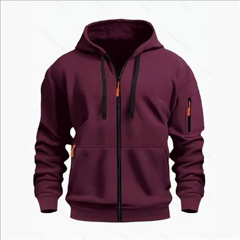 Sudadera Capucha Cremallera Hombre