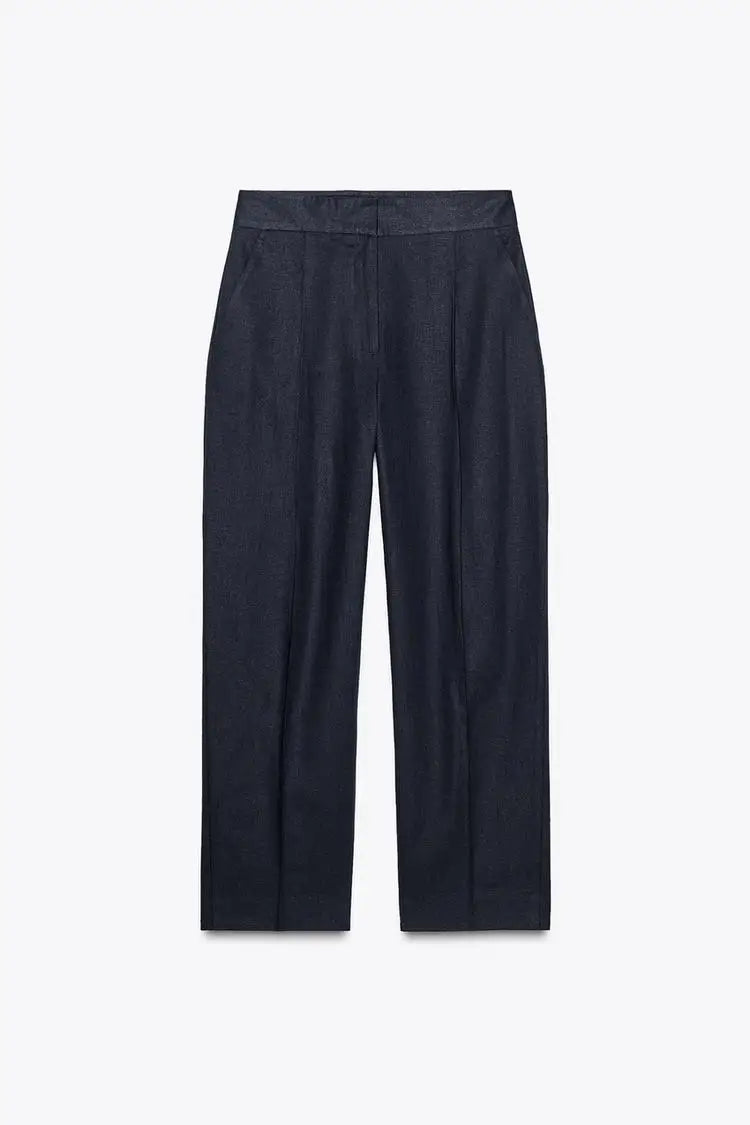 Conjunto Chaqueta Lino Pantalones Casual