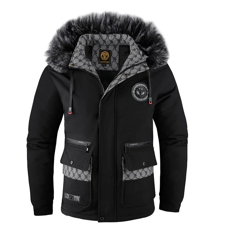 Chaqueta Algodón Capucha Hombre Invierno