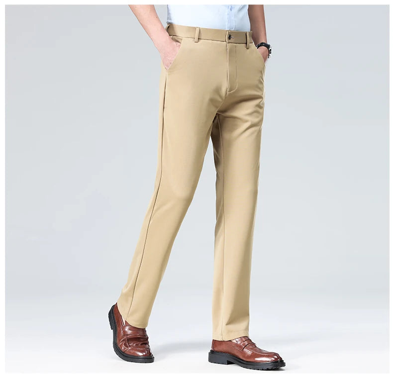 Pantalones Traje Hombre Elásticos