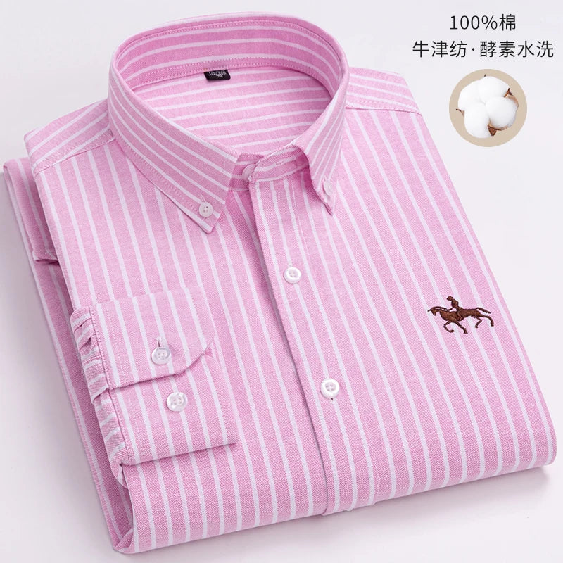 Camisa Oxford Algodón Hombre Formal