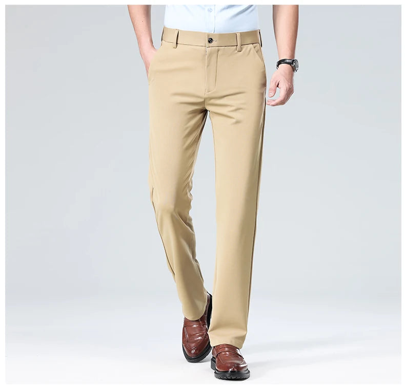 Pantalones Traje Hombre Elásticos