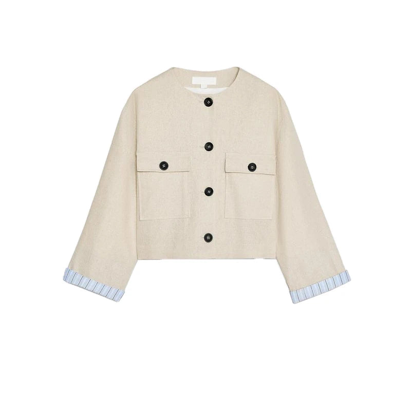 Conjunto Chaqueta Lino Pantalones Casual