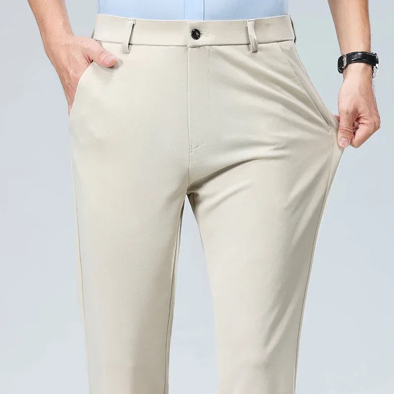 Pantalones Traje Hombre Elásticos