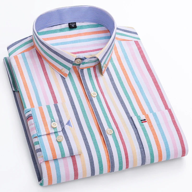 Camisa Oxford Algodón Hombre Formal