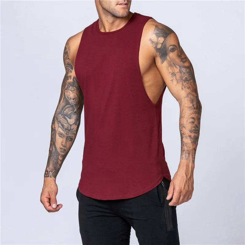 Camiseta Sin Mangas Gimnasio Hombre