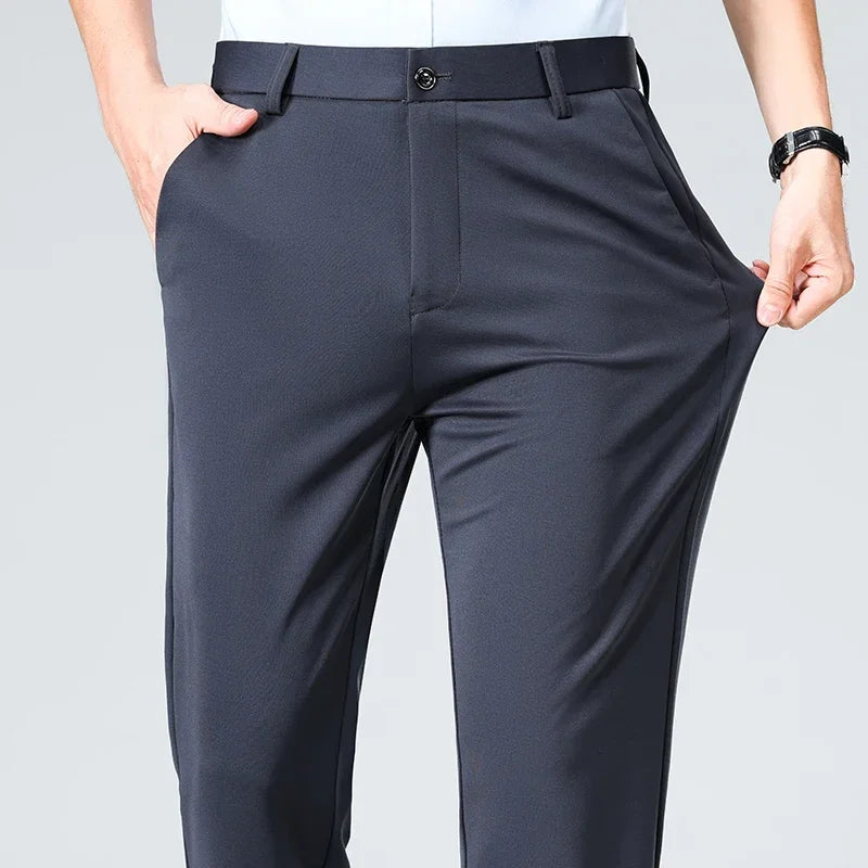 Pantalones Traje Hombre Elásticos