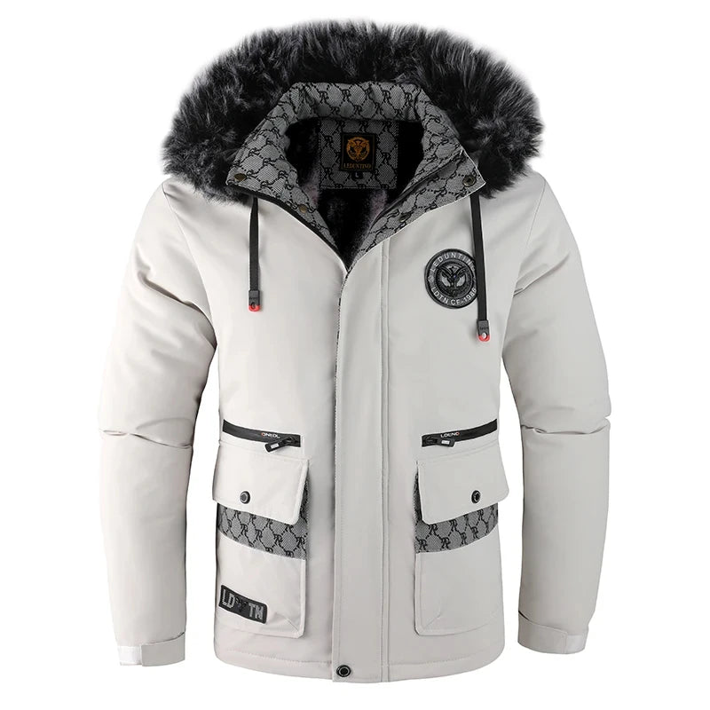 Chaqueta Algodón Capucha Hombre Invierno