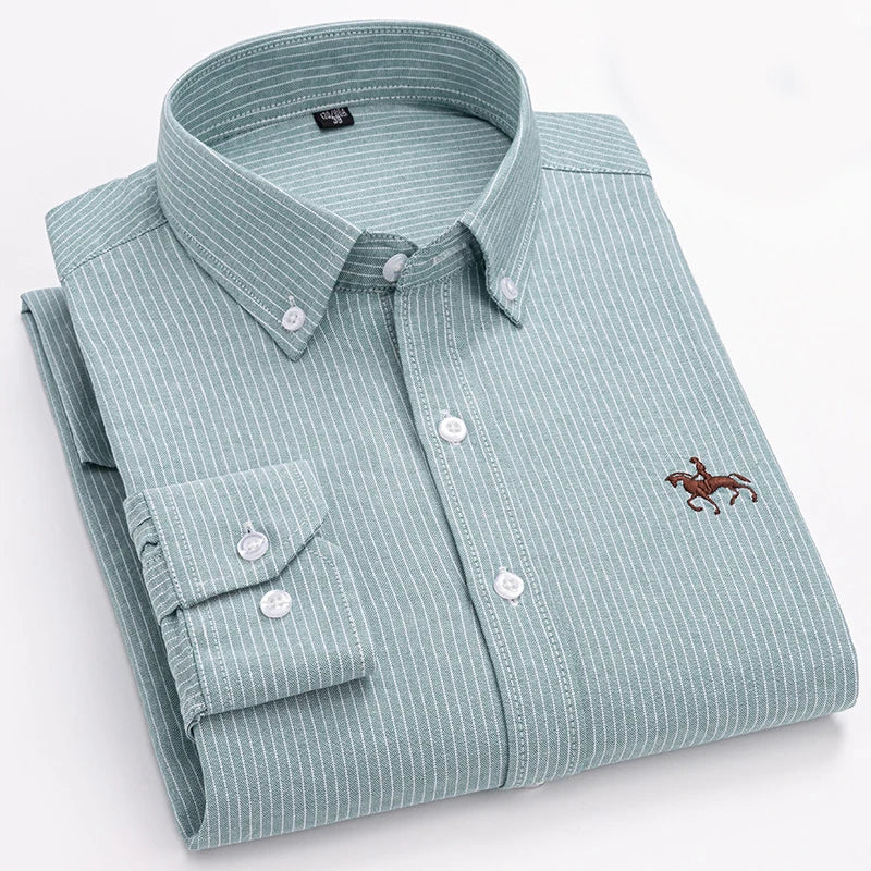 Camisa Oxford Algodón Hombre Formal