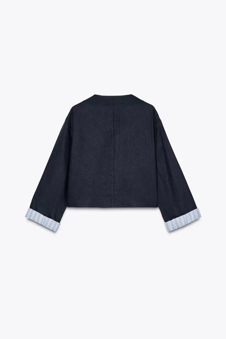 Conjunto Chaqueta Lino Pantalones Casual