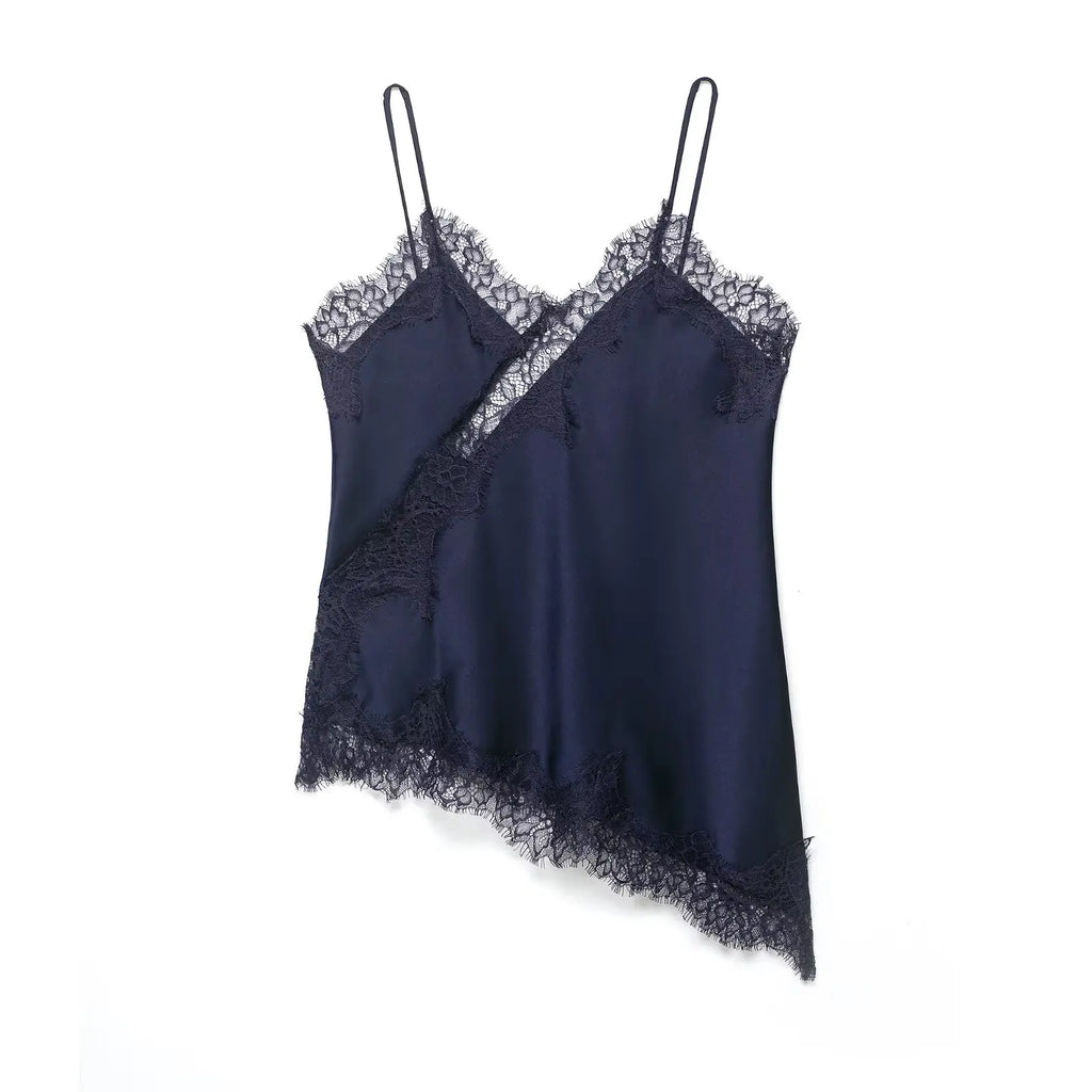 Top Corto Encaje Sexy Espalda Descubierta