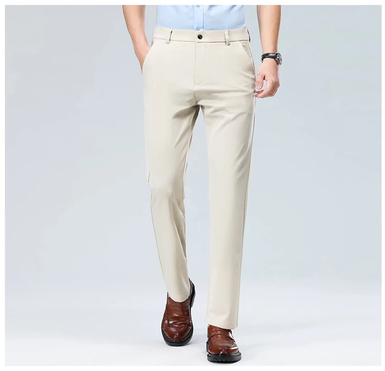 Pantalones Traje Hombre Elásticos