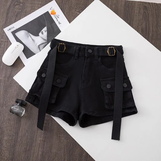 Pantalones Cortos Vaqueros Cintura Alta