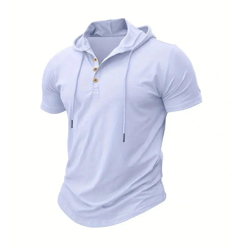 Camiseta Capucha Deportiva Hombre Fitness