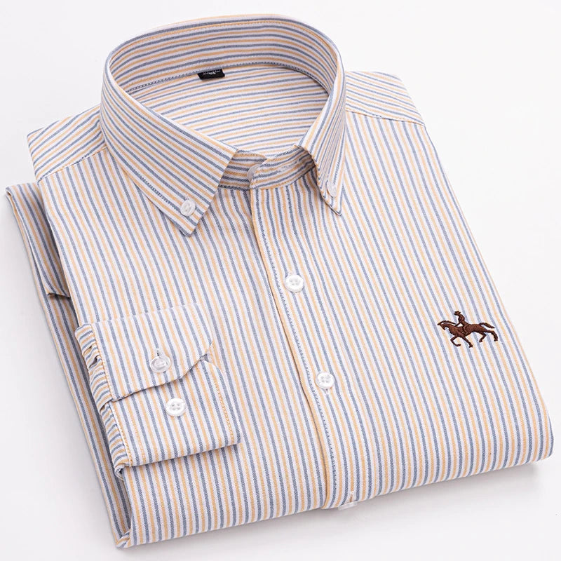 Camisa Oxford Algodón Hombre Formal