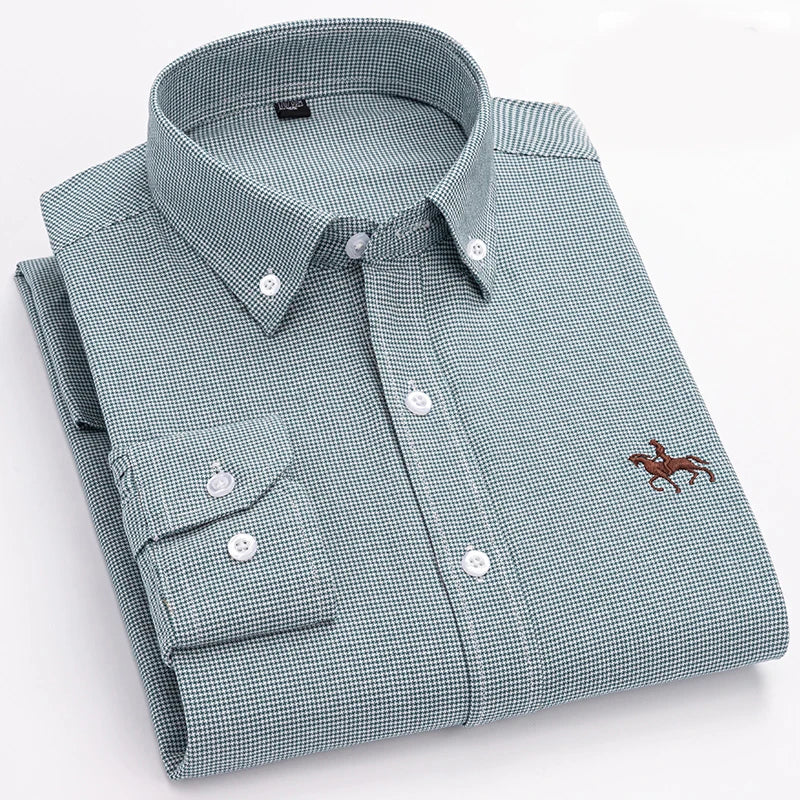 Camisa Oxford Algodón Hombre Formal