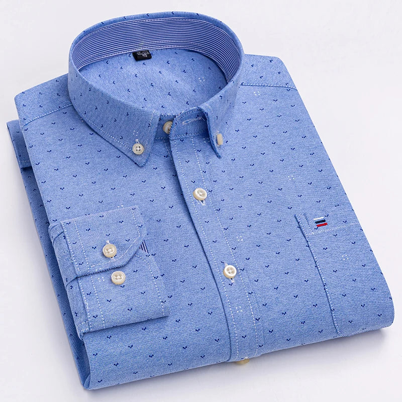 Camisa Oxford Algodón Hombre Formal