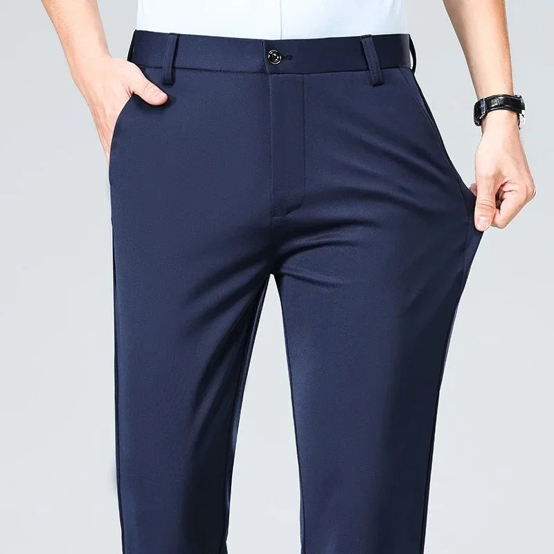 Pantalones Traje Hombre Elásticos