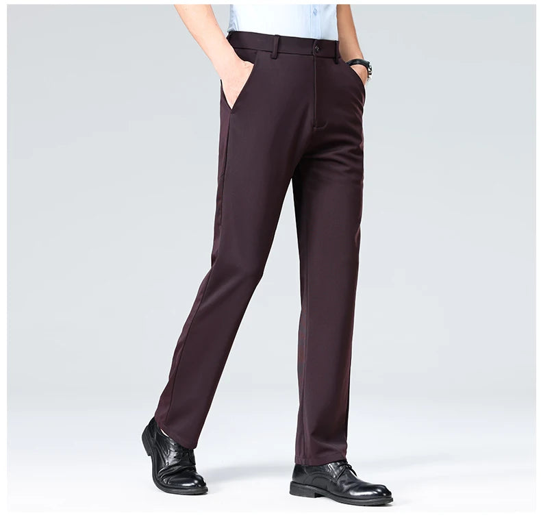 Pantalones Traje Hombre Elásticos