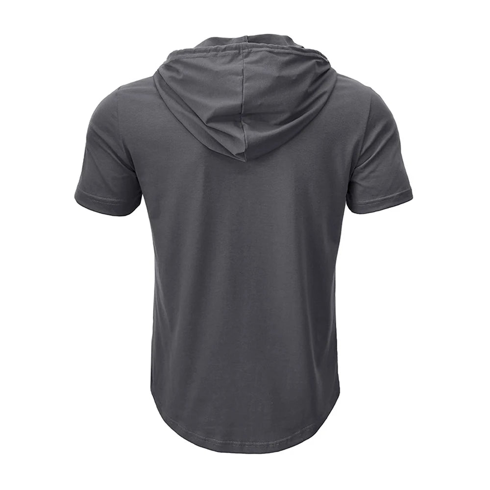Camiseta Capucha Deportiva Hombre Fitness