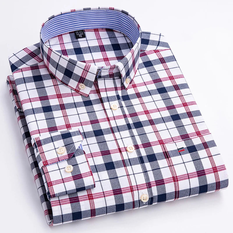 Camisa Oxford Algodón Hombre Formal