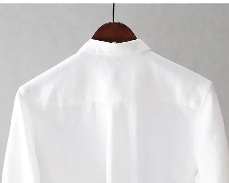 Camisa Gasa Hombre Coreana Manga Larga