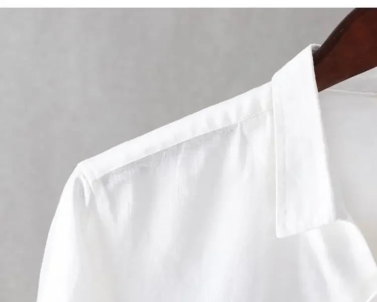 Camisa Gasa Hombre Coreana Manga Larga