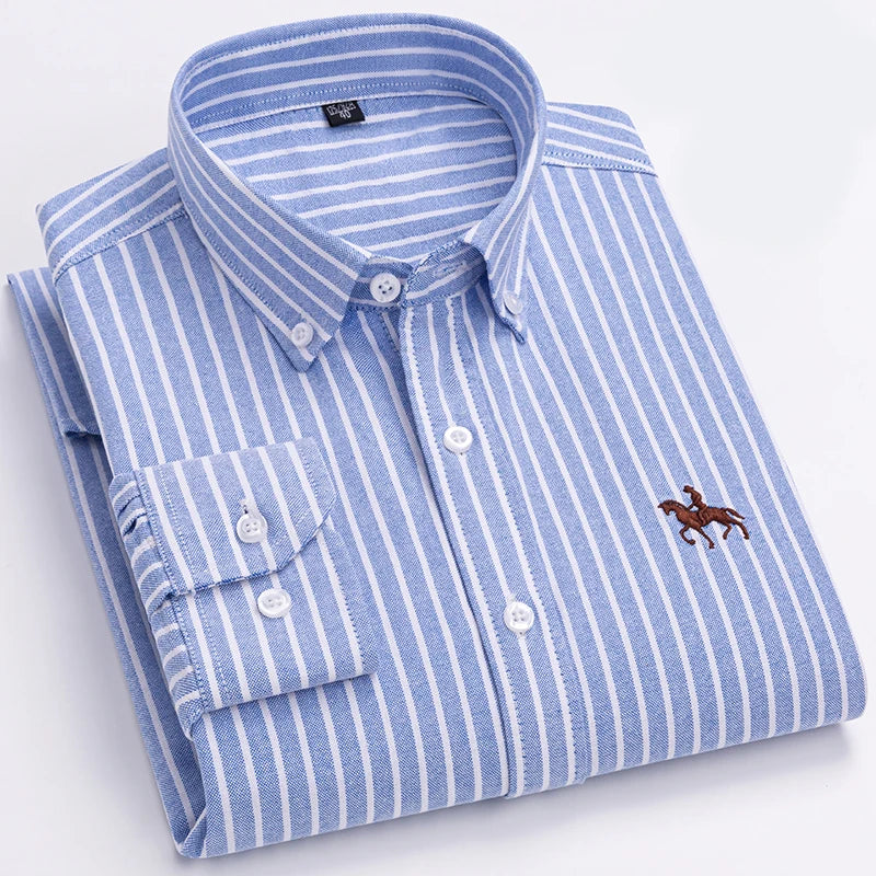 Camisa Oxford Algodón Hombre Formal