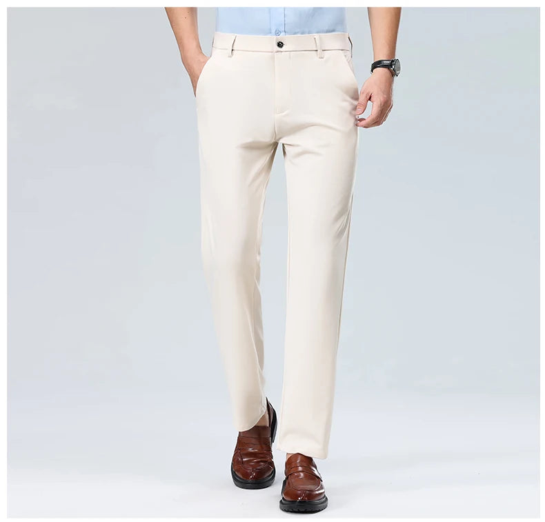 Pantalones Traje Hombre Elásticos